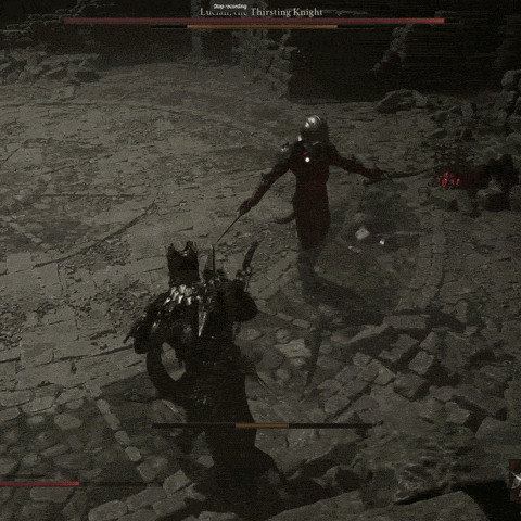 Parrying a boss in Mortal Shell II