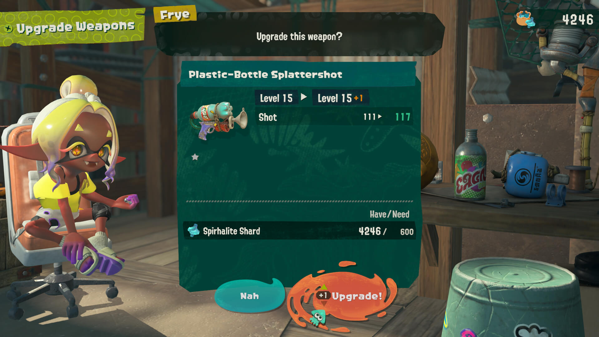Upgrading Weaponry in Splatoon Raiders